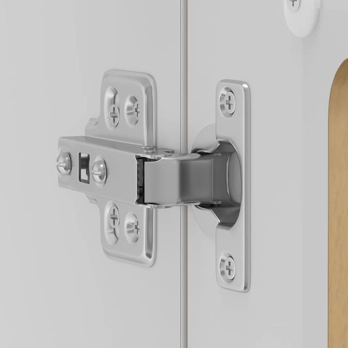 vidaXL Pensile da Cucina con Porta in Vetro Lucca Rovere Artigianale