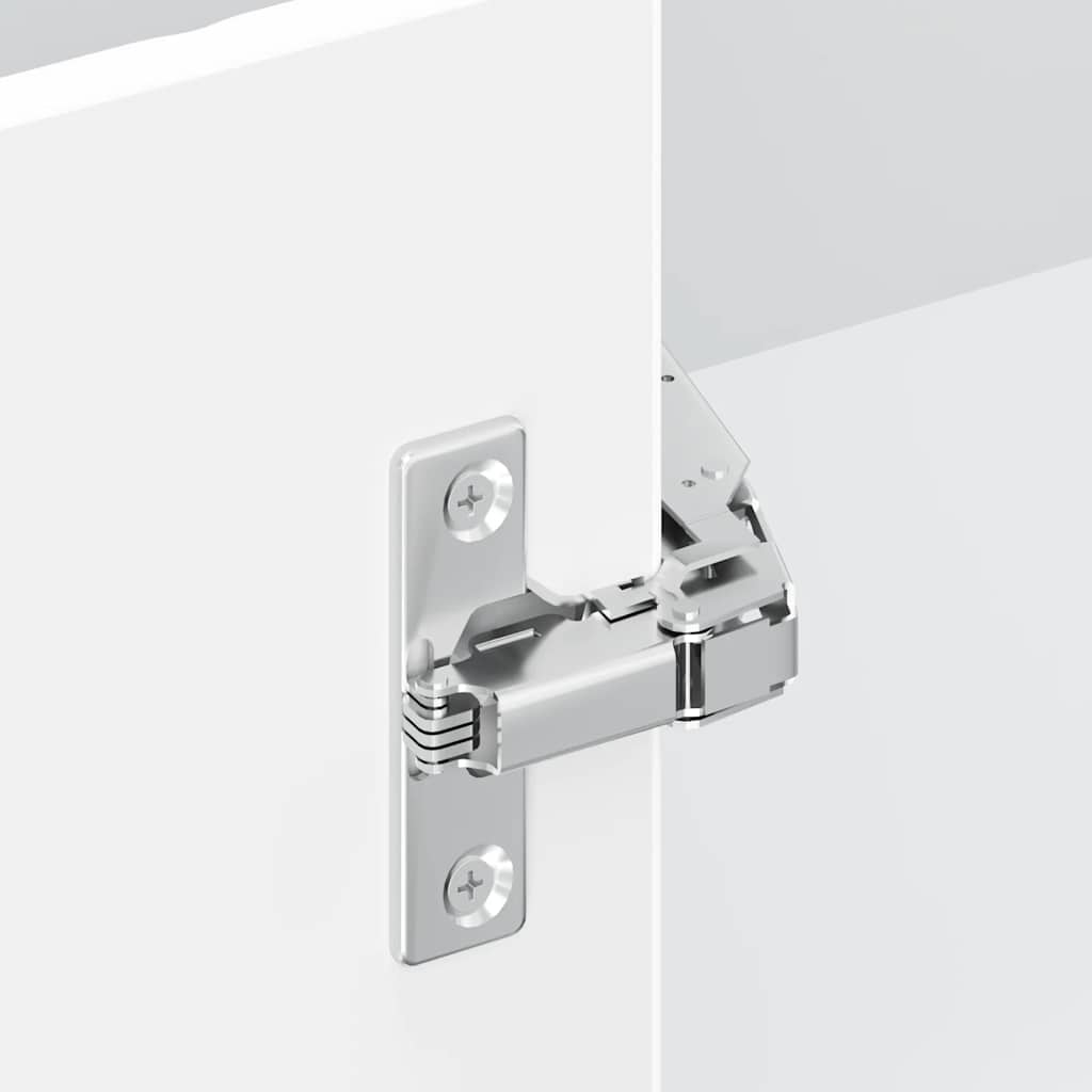 vidaXL Pensile da Cucina ad Angolo Lucca Bianco in Legno Multistrato