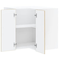 Pensile da Cucina ad Angolo-Mobile Cucina da Parete Lucca Rovere Sonoma in Truciolato