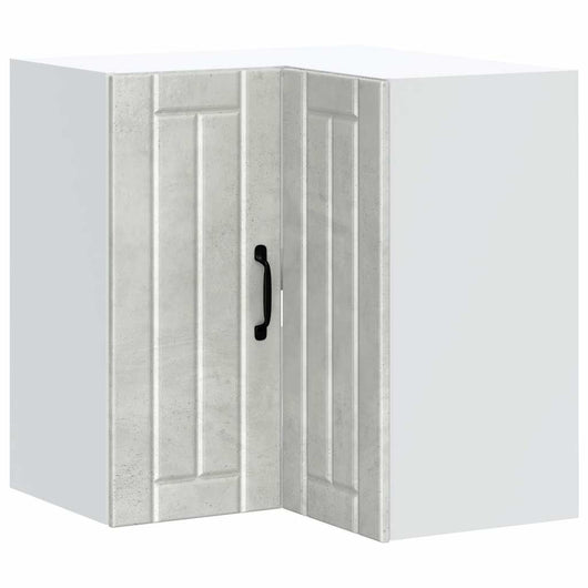 vidaXL Pensile da Cucina ad Angolo Lucca Grigio Cemento in Truciolato