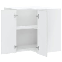 vidaXL Pensile da Cucina ad Angolo Lucca Grigio Cemento in Truciolato