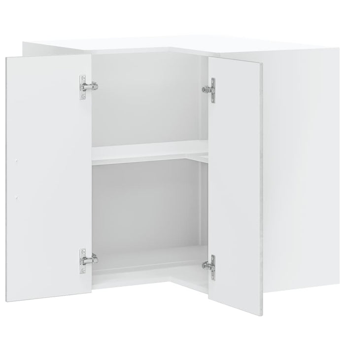 vidaXL Pensile da Cucina ad Angolo Lucca Grigio Cemento in Truciolato