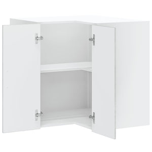 Pensile da Cucina ad Angolo-Mobile Cucina da Parete Lucca Grigio Cemento in Truciolato