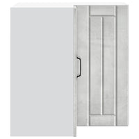 vidaXL Pensile da Cucina ad Angolo Lucca Grigio Cemento in Truciolato