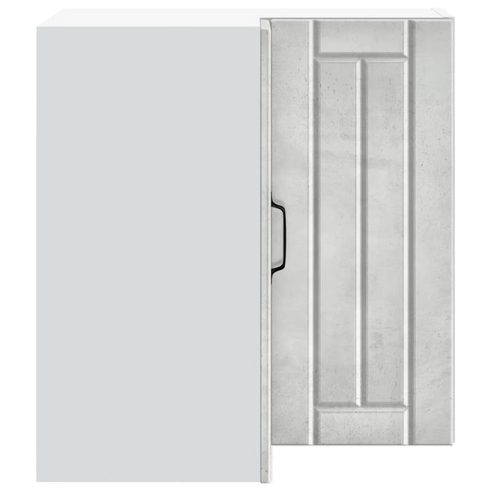 vidaXL Pensile da Cucina ad Angolo Lucca Grigio Cemento in Truciolato