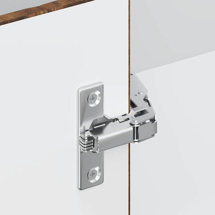 vidaXL Pensile da Cucina ad Angolo Lucca Rovere Fumo Legno Multistrato