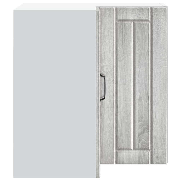 vidaXL Pensile da Cucina ad Angolo Lucca Grigio Sonoma in Truciolato