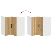 Pensile da Cucina ad Angolo Lucca Rovere Artigianale Truciolato 853866