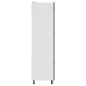 vidaXL Armadio da Cucina Lucca Nero in Legno Multistrato