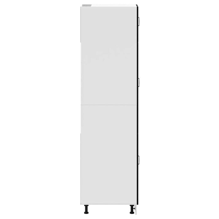 vidaXL Armadio da Cucina Lucca Nero in Legno Multistrato