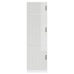 Armadio da Cucina Lucca Bianco Lucido in Legno Multistrato 853869