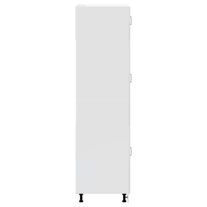 Armadio da Cucina Lucca Bianco Lucido in Legno Multistrato 853869