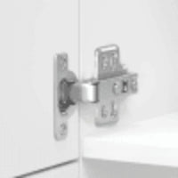 Armadio da Cucina Lucca Bianco Lucido in Legno Multistrato 853869