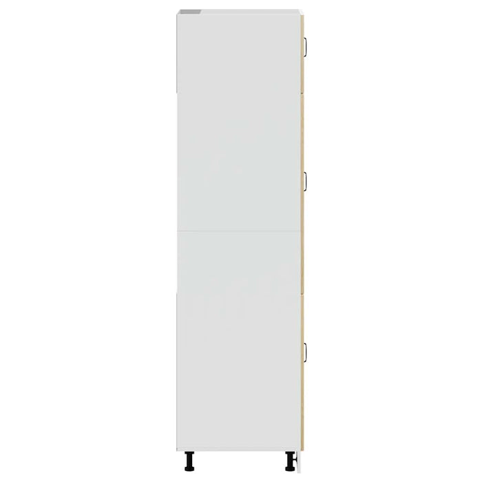 Armadio da Cucina-Credenza da Cucina Lucca Rovere Sonoma in Legno Multistrato