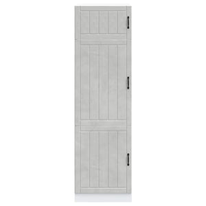 Armadio da Cucina Lucca Grigio Cemento in Legno Multistrato 853871