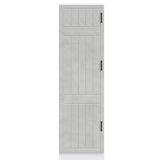 Armadio da Cucina Lucca Grigio Cemento in Legno Multistrato 853871