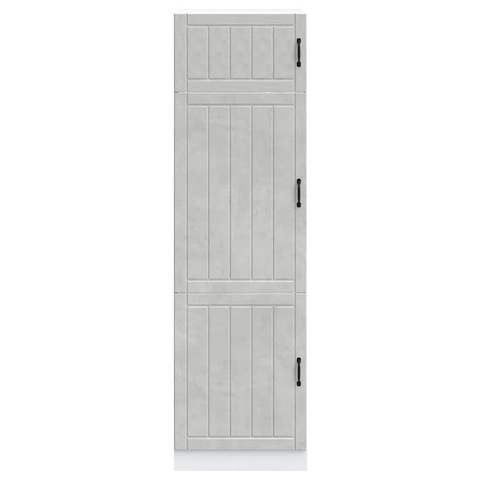 Armadio da Cucina Lucca Grigio Cemento in Legno Multistrato 853871