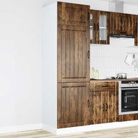 Armadio da Cucina Lucca Rovere Fumo in Legno Multistrato 853872
