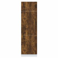 Armadio da Cucina Lucca Rovere Fumo in Legno Multistrato 853872