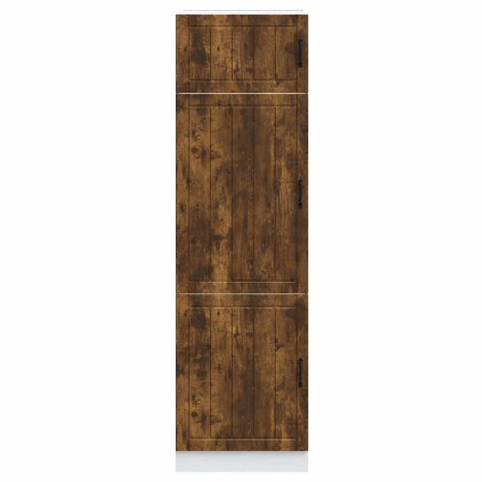 Armadio da Cucina Lucca Rovere Fumo in Legno Multistrato 853872