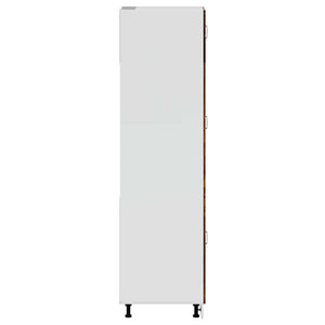 Armadio da Cucina Lucca Rovere Fumo in Legno Multistrato 853872