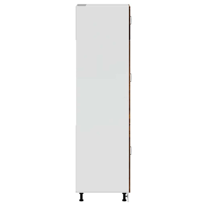 Armadio da Cucina Lucca Rovere Fumo in Legno Multistrato 853872