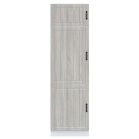 Armadio da Cucina-Credenza da Cucina Lucca Grigio Sonoma in Legno Multistrato