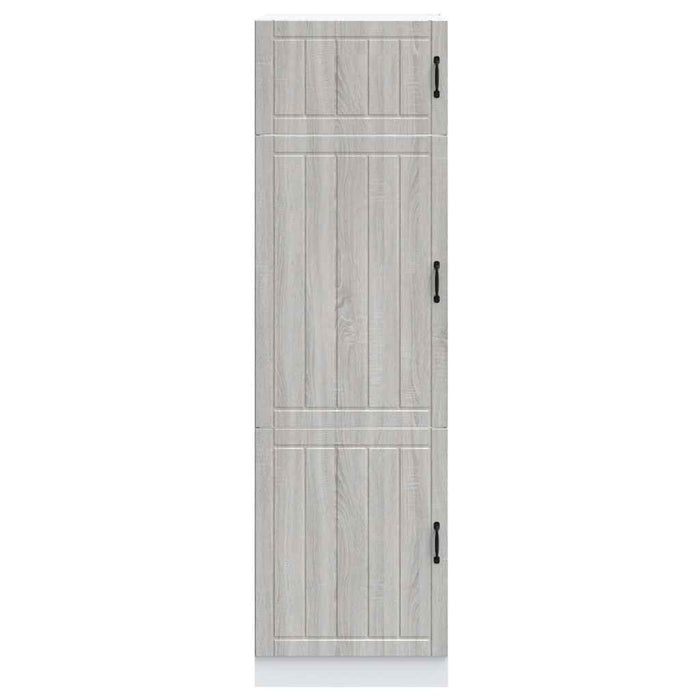 Armadio da Cucina Lucca Grigio Sonoma in Legno Multistrato 853873