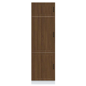 Armadio da Cucina Lucca Rovere Marrone in Legno Multistrato 853874