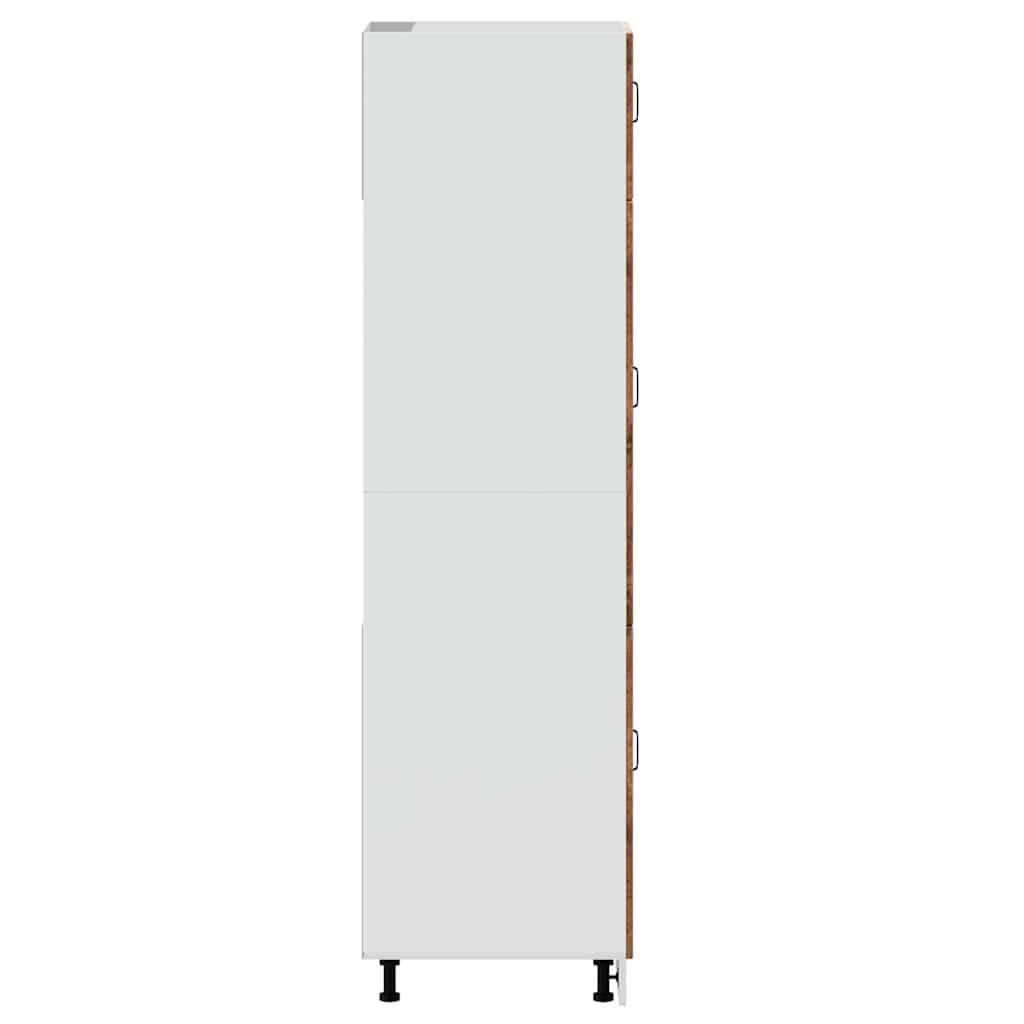 Armadio da Cucina-Credenza da Cucina Lucca Legno Vecchio in Legno Multistrato