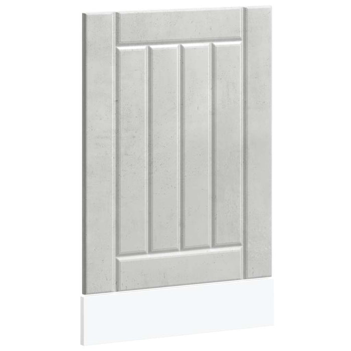 Pannello Lavastoviglie Lucca Grigio Cemento Legno Multistrato 853891