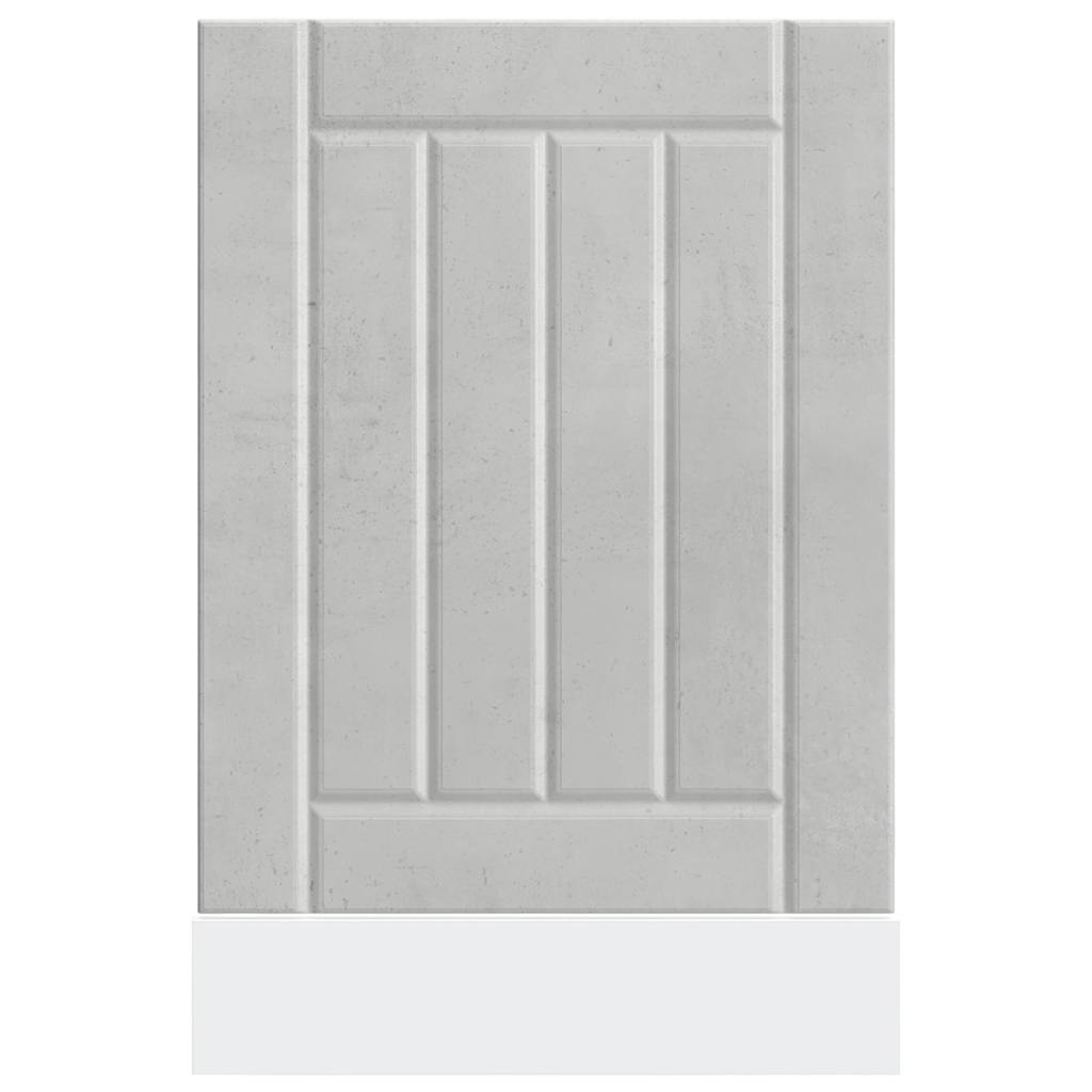 Pannello Lavastoviglie Lucca Grigio Cemento Legno Multistrato 853891