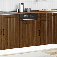 Pannello Lavastoviglie Lucca Rovere Marrone Legno Multistrato 853894