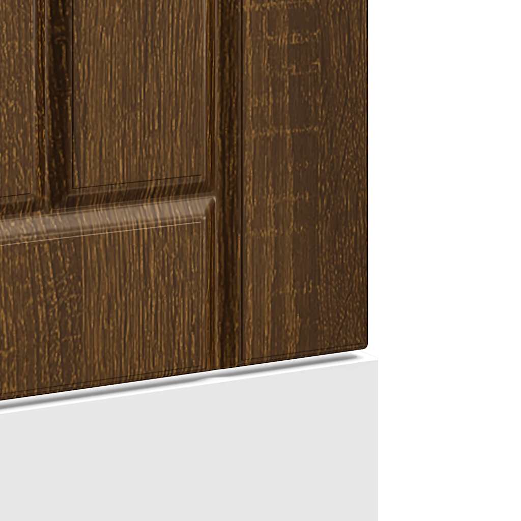 vidaXL Pannello Lavastoviglie Lucca Rovere Marrone Legno Multistrato