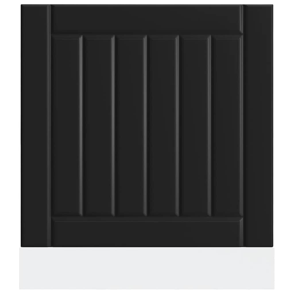 Pannello Lavastoviglie Lucca Nero in Legno Multistrato 853898