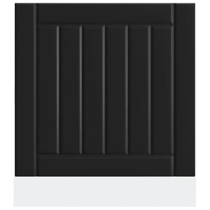 Pannello Lavastoviglie Lucca Nero in Legno Multistrato 853898