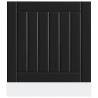 Pannello Lavastoviglie Lucca Nero in Legno Multistrato