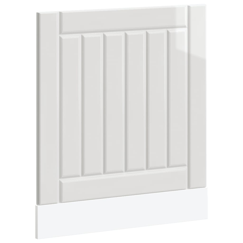 Pannello Lavastoviglie Lucca Bianco Lucido in Legno Multistrato