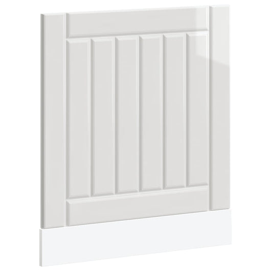 Pannello Lavastoviglie Lucca Bianco Lucido in Legno Multistrato