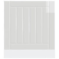 Pannello Lavastoviglie Lucca Bianco Lucido in Legno Multistrato