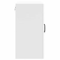 vidaXL Pensile da Cucina con Porta in Vetro Lucca Bianco Truciolato