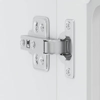 vidaXL Pensile da Cucina con Porta in Vetro Lucca Bianco Truciolato