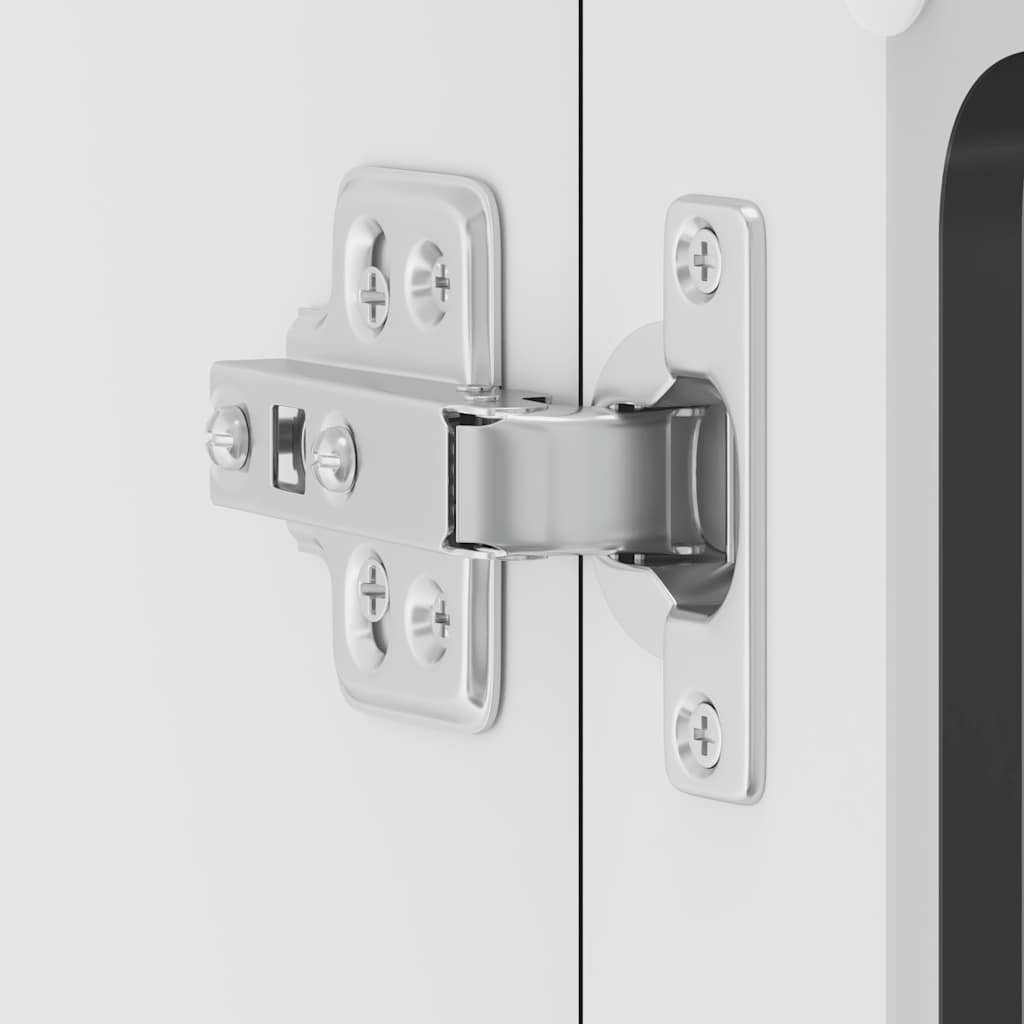 Pensile da Cucina con Porta in Vetro Lucca Nero Truciolato 853908