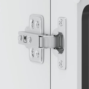 Pensile da Cucina con Porta in Vetro Lucca Nero Truciolato 853908