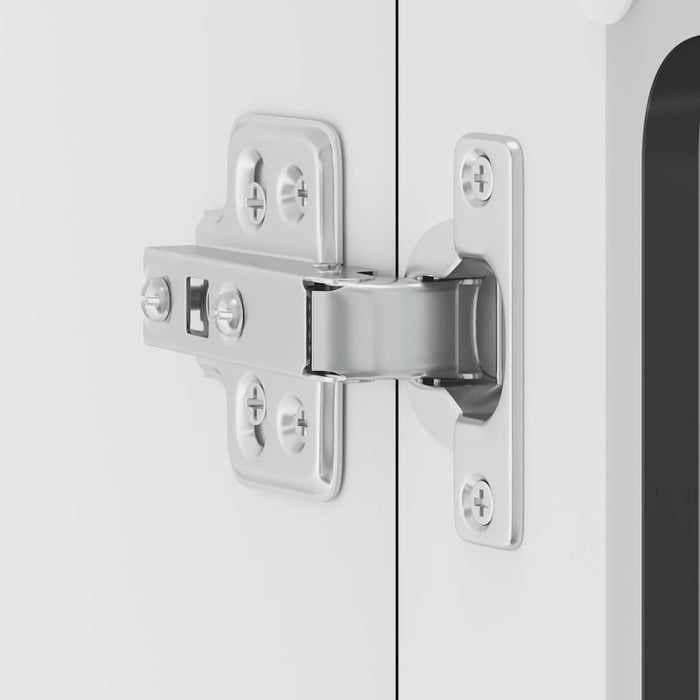 Pensile da Cucina con Porta in Vetro Lucca Nero Truciolato 853908