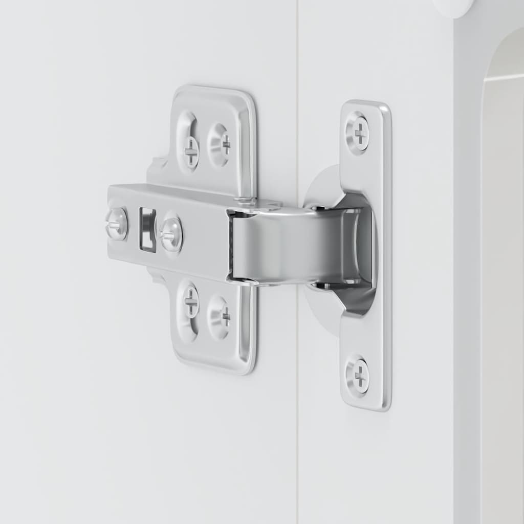 Pensile da Cucina con Porta in Vetro Lucca Bianco Lucido 853909