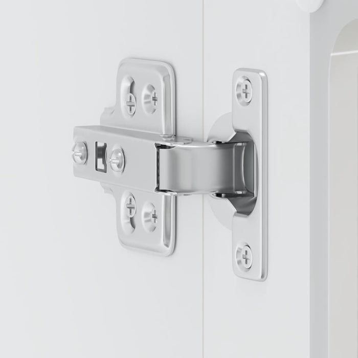 Pensile da Cucina con Porta in Vetro Lucca Bianco Lucido 853909