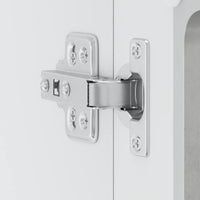 vidaXL Pensile da Cucina con Porta in Vetro Lucca Grigio Cemento