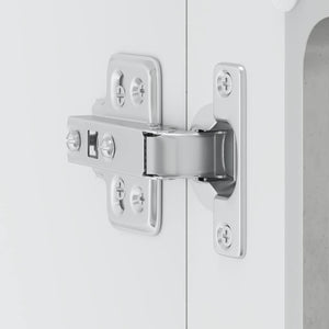 vidaXL Pensile da Cucina con Porta in Vetro Lucca Grigio Cemento