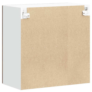 Pensile da Cucina con Porta in Vetro-Mobile Cucina da Parete Lucca Rovere Fumo 732575